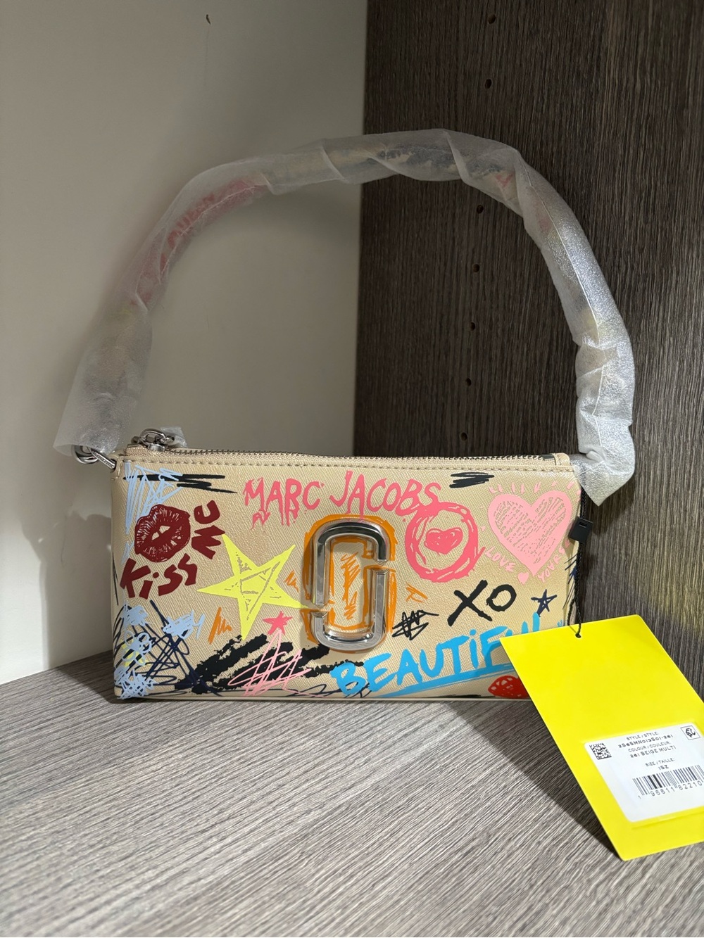 NWT Marc Jacobs The Snapshot Punk Scribble Shoulder Bag - Picture 1 of 3